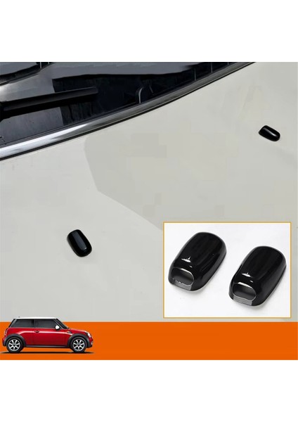 Araba Silecek Nozul Su Sprey Kapağı Siyah Dekoratif Kabuk Bmw Mini One Cooper S R55 R56 R57 R58 R59 R60 R61 (Yurt Dışından) fiyatları