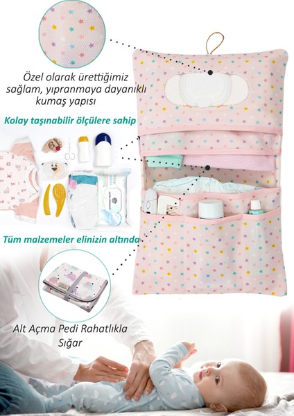 Anne Bebek Bakım Çantası Yenidoğan Alt Açma Değiştirme Düzenleyici Çantası Organizer Elephant