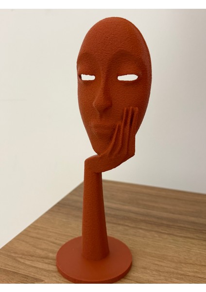 Dekoratif Düşünen Yüz Heykel – Modern Minimalist Masa Üstü Biblo fiyatları