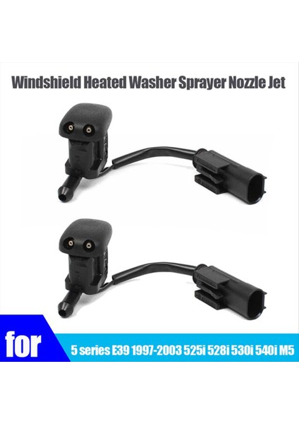 1 Çift Yeni Ön Cam Isıtmalı Yıkama Püskürtücü Nozul Jet 61668361039 Bmw 5 Serisi E39 1997-2003 525I 528I 530I M5 (Yurt Dışından) fiyatları