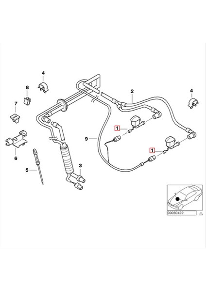 1 Çift Yeni Ön Cam Isıtmalı Yıkama Püskürtücü Nozul Jet 61668361039 Bmw 5 Serisi E39 1997-2003 525I 528I 530I M5 (Yurt Dışından) fırsatları