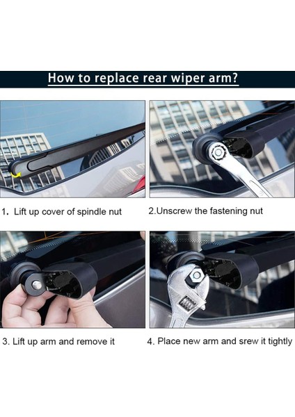 Ford Explorer 2011-2018 Için Set Seti Arka Cam Ön Cam Silecek Kol Bıçağı Lincoln Mkx 2016-2018 BB5Z17526C (Yurt Dışından) modelleri