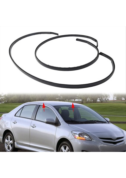 2x Araç Çatı Damağı Kalıp Trim Hava Durumu Sızdırmazlık Şeridi Toyota Yaris Sedan 2007-2011 75551-52160 7555252140 (Yurt Dışından) indirimleri