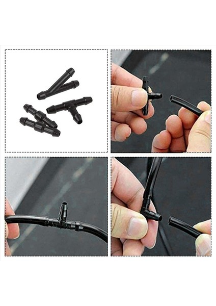 2x Evrensel Ön Cam Yıkayıcı Nozul Hortum Hortum Kiti Çoğu Araba Yıkayıcısı Için Hortum Konektörlü (6m + 30 Adet Konektörler) (Yurt Dışından) fırsatları