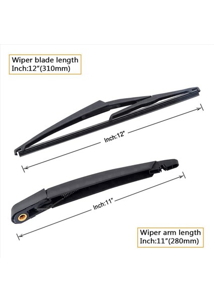 Nissan Rogue Için 6x 28780-JM00A Arka Ön Cam Silecek Kol Bıçağı Qashqai 2008-2013 Için Nissan Juke Tiida 2011-2016 (Yurt Dışından) fiyatları