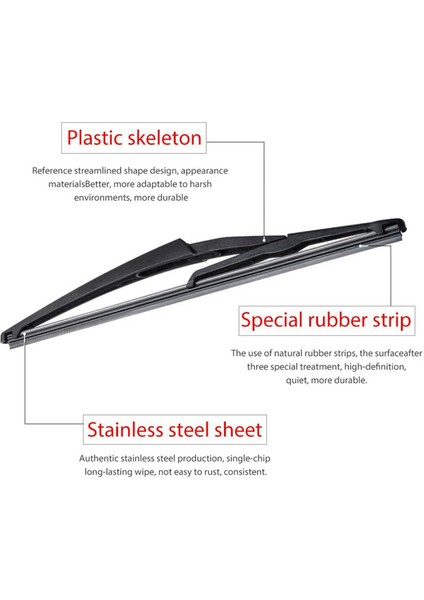 2x Arka Ön Cam Silecek Kol Seti-Nissan Rogue Pathfinder 2013-2018 28780-3JA0A Için Arka Ön Cam Silecek Kolu Bıçağı Seti (Yurt Dışından) modelleri