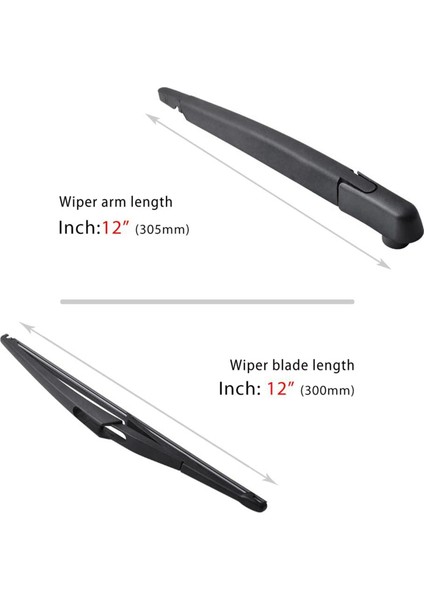 2x Arka Ön Cam Silecek Kol Seti-Nissan Rogue Pathfinder 2013-2018 28780-3JA0A Için Arka Ön Cam Silecek Kolu Bıçağı Seti (Yurt Dışından) fırsatları