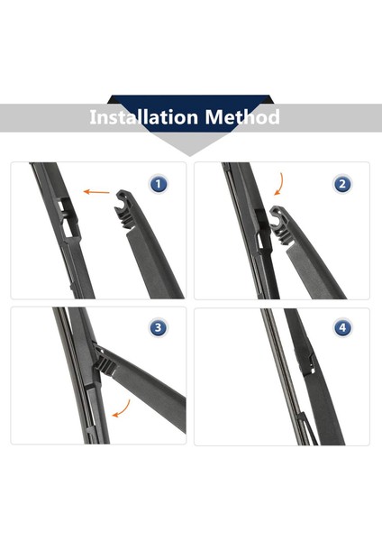 Arka Silecek Kolu ile Bıçak Seti Arka Ön Cam Silecek Bıçağı Kolu Lexus GX470 2003-2009 - 410MM 16INCH Için (Yurt Dışından) modelleri