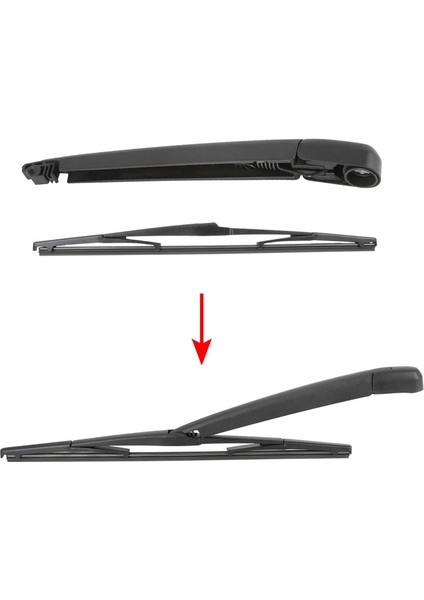 Arka Silecek Kolu ile Bıçak Seti Arka Ön Cam Silecek Bıçağı Kolu Lexus GX470 2003-2009 - 410MM 16INCH Için (Yurt Dışından) fırsatları