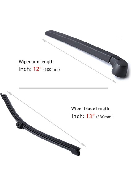 Arka Ön Cam Arka Silecek Kol Bıçak Seti 8R09554071P9 8R0955425 For-Audi Q5 2009-2015 Araçlar Araç Aksesuarları (Yurt Dışından) fırsatları