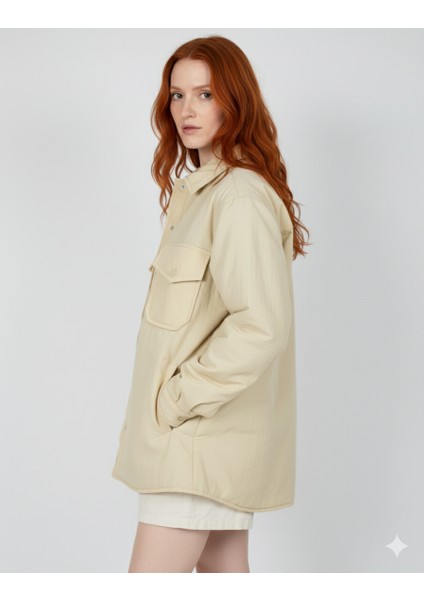 Kadın Ekru Hafif Mont fiyatları