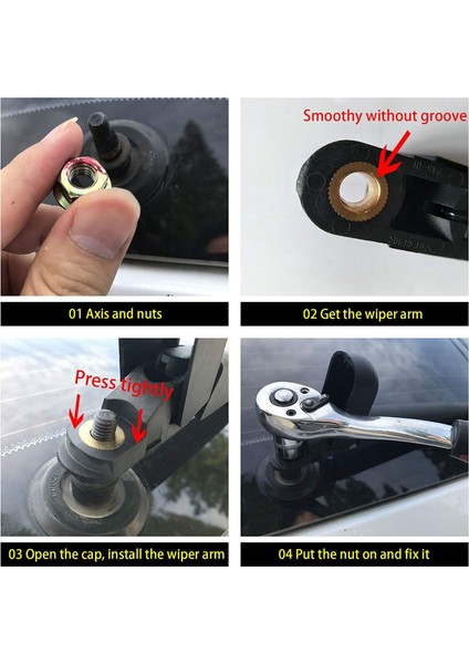 Arka Ön Cam Silecek Kitleri Set Arm Blade 98811B8000 Hyundai Için Yeni Santa Fe Suv 2013-2017 Arka Silecek Kolu (Yurt Dışından) indirimleri