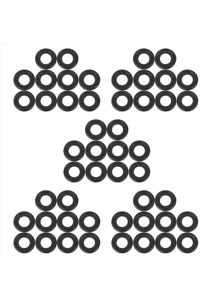 50PCS Siyah Kauçuk Yağ Tahliye Tapası Contalar Yıkayıcı Yedek Gm 12616850 3536966 097-119 (Yurt Dışından)