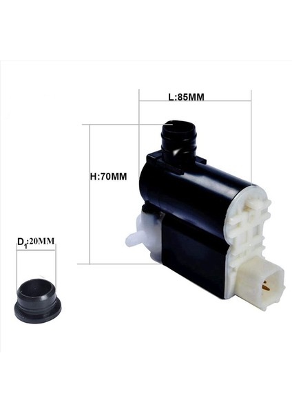 2013-2016 Için 2x 98510-2V100 Ön Cam Yıkama Pompası Hyundai Santa Fe 2012-2016 Hyundai Veloster Yıkayıcı Sıvı Pompası (Yurt Dışından) fırsatları