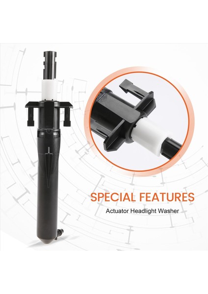 Peugeot 207 307 607 Citroen C4 C5 89028244 6438P1 Far Far Yıkama Braketi Için Far Temizleme Rondelası Pompası (Yurt Dışından) indirimleri