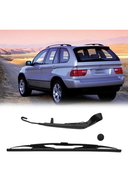 2pcs Araba Arka Cam Ön Cam Silecek Kol Bıçağı Bmw X5 E53 1999-2006 61627068076 (Yurt Dışından) fiyatları