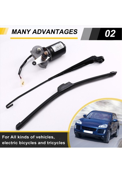 Elektrikli Ön Cam Silecek Motoru 12V Ön Cam Silecek Balıkçı-Tekne Karavanı Elektrik Bisikletleri ve Üç Tekerlekli Bisikletler Elektrik (Yurt Dışından) indirimleri