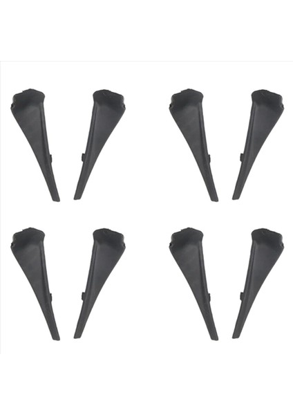 8x Ön Cam Silecek Kolu Kabuk Yan Trim Kapak Nissan Xtrail Xtrail T32 Rogue 2014-2020 Için Su Deflektör Plakası (Yurt Dışından)