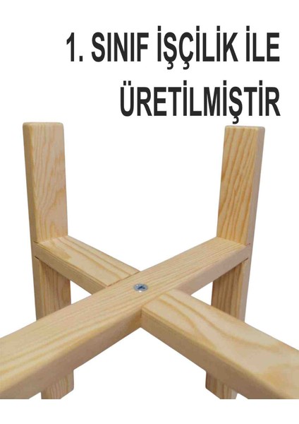 Vernikli Ahşap Saksı Standı Çiçeklik Saksılık Ayağı Stant Raf Saksı Altlığı Stand indirimleri