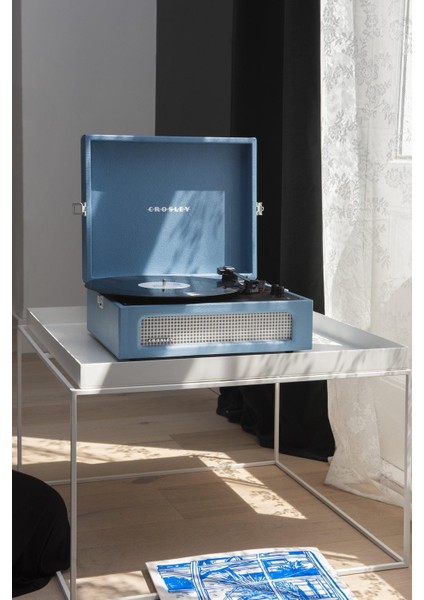 Vintage Bluetooth Alıcılı ve Taşınabilir Müzik Pikap