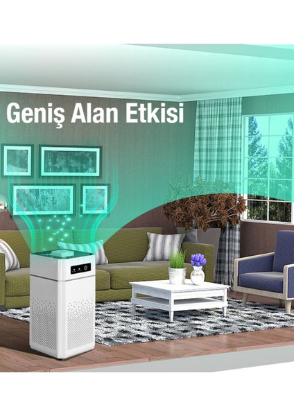 Ev Ofis için Ultrasonik Hava Temizleyici Kötü Koku Giderme Cihazı BEYAZ