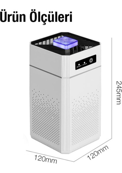 Ev Ofis için Ultrasonik Hava Temizleyici Kötü Koku Giderme Cihazı BEYAZ