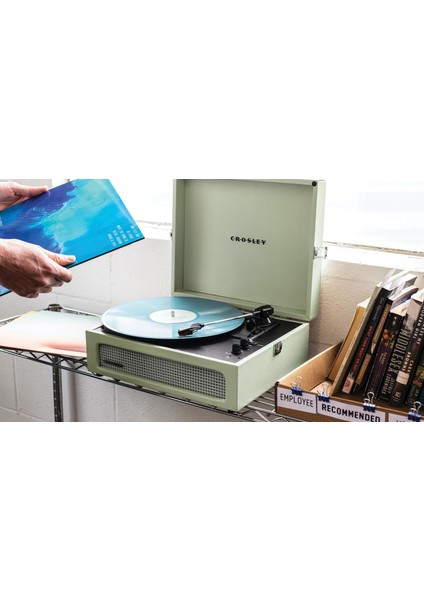 Vintage Bluetooth Alıcılı ve Taşınabilir Müzik Pikap