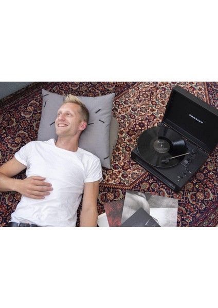 Vintage Bluetooth Alıcılı ve Taşınabilir Müzik Pikap