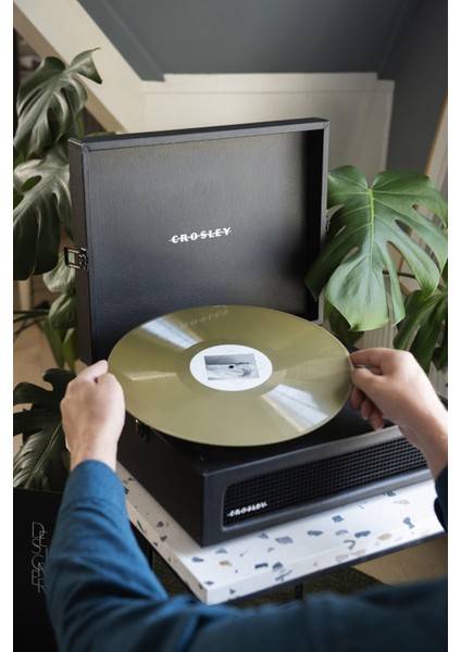 Vintage Bluetooth Alıcılı ve Taşınabilir Müzik Pikap