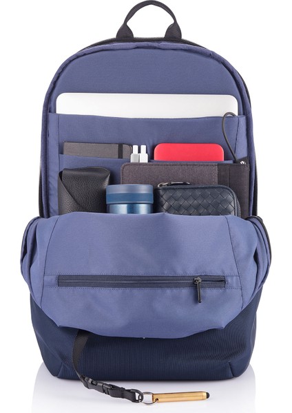 Bobby Soft Usb Şarj Girişli Suya Dayanıklı Hırsızlık Önleyici Tasarımlı Körüklü Sırt Çantası 13-16 L