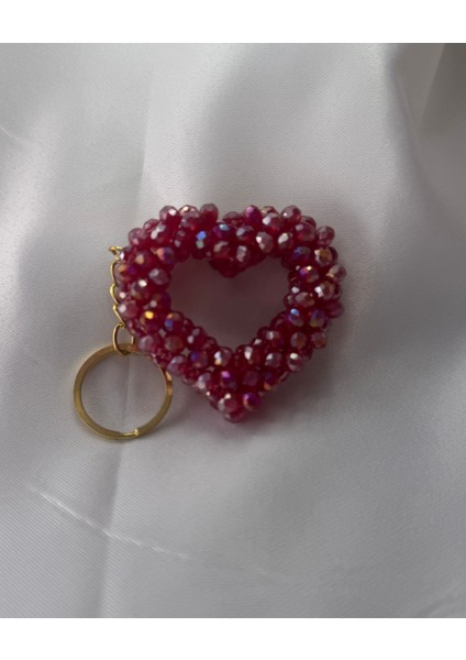 Çanta Charmı Anahtarlık Kalp Çanta Charmı Çanta Aksesuarı Çanta Süsü Uzunluk Sapıyla 9 Cmm