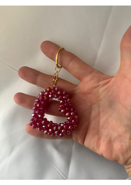 Çanta Charmı Anahtarlık Kalp Çanta Charmı Çanta Aksesuarı Çanta Süsü Uzunluk Sapıyla 9 Cmm fırsatları