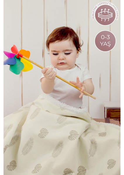 Fluffy Bebek Battaniyesi Anne Bebek Yenidoğan 80x100 Cm Melis Koyun Tüyü Battaniye fırsatları