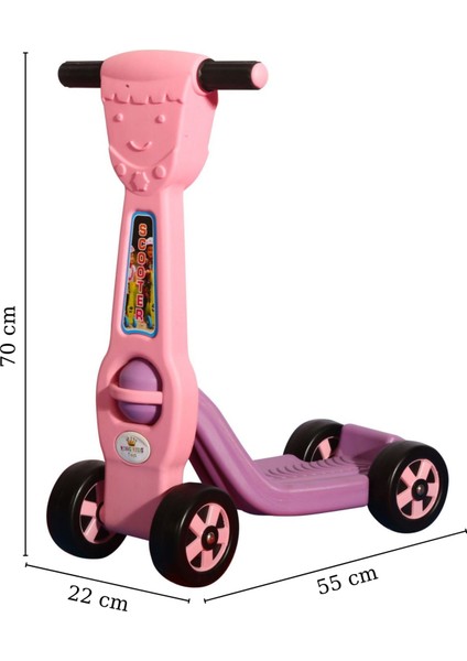 King Scooter 4 Tekerlekli Pembe-Lila modelleri
