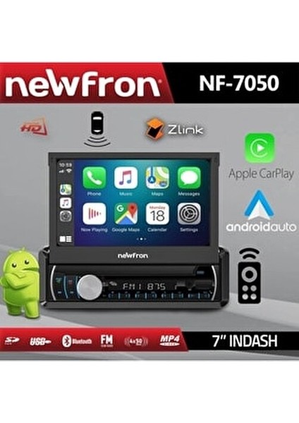 NF-7050 Oto Multimedia 7 İnç Dokunmatik Ekran Bluetooth USB SD Kart Girişi modelleri