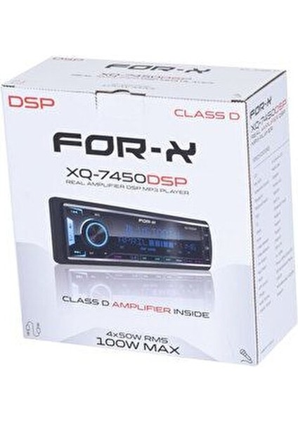 Oto Teyp Bluetooth 4X100 4 Kanal Amfi Çıkış 4V USB SD AUX Kumanda Özellikli