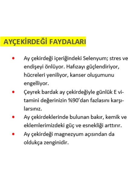 Beyaz Ayçekirdeği 500 gr Tuzlu fiyatları