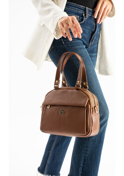 Kadın Suni Deri Ayarlanabilir Çapraz Askılı Smart Casual Omuz ve El Çantası