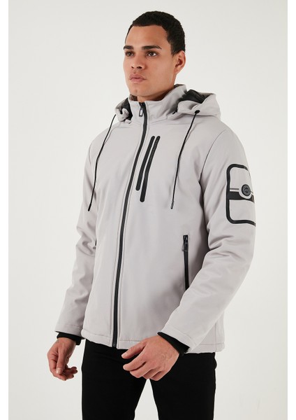 Regular Fit Çıkarılabilir Kapüşonlu Cepli Mont Erkek Mont 497ALBERT