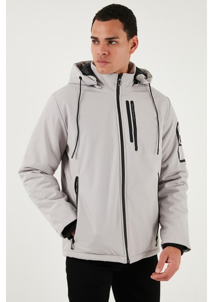Regular Fit Çıkarılabilir Kapüşonlu Cepli Mont Erkek Mont 497ALBERT