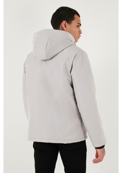 Regular Fit Çıkarılabilir Kapüşonlu Cepli Mont Erkek Mont 497ALBERT