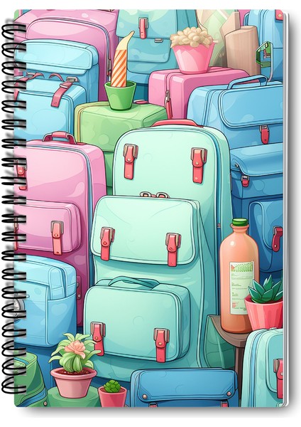 Okula Dönüş Tasarım Tel Spiralli 4'lü Hatıra, Günlük, Ajanda, Anı, Okul Defter Seti fiyatları