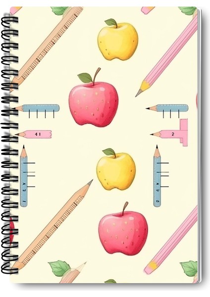 Okula Dönüş Tasarım Tel Spiralli 4'lü Hatıra, Günlük, Ajanda, Anı, Okul Defter Seti indirimleri