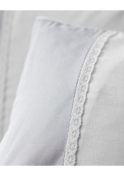 Nicola %100 Pamuk 2'li Yastık Kılıfı - Gri fırsatları