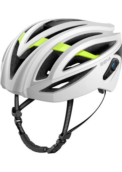 Akıllı Bisiklet Kaskı, R2 Evo, Mat Beyaz, L Beden