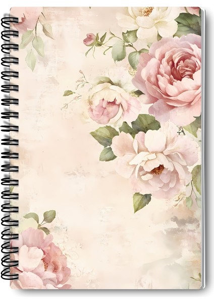 Soft Renkli Retro Temalı Tasarım Tel Spiralli 4'lü Hatıra, Günlük, Ajanda, Anı, Okul Defter Seti fiyatları