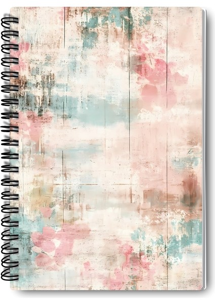 Soft Renkli Retro Temalı Tasarım Tel Spiralli 4'lü Hatıra, Günlük, Ajanda, Anı, Okul Defter Seti indirimleri