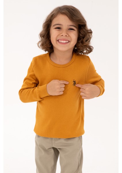 Erkek Çocuk Hardal Kazak /triko 50315586-VR072