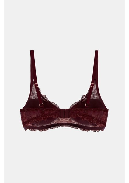 Roma Bordo Dantelli Dolgusuz Sütyen fiyatları