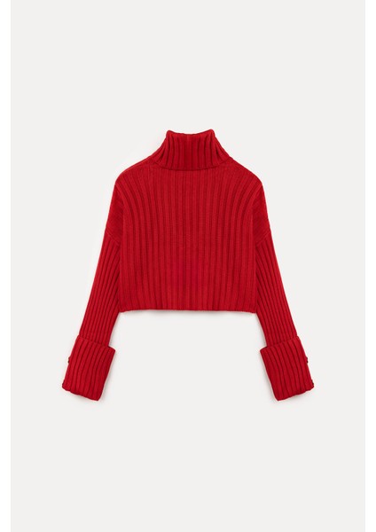 Kolları düğmeli örgü kazak fırsatları